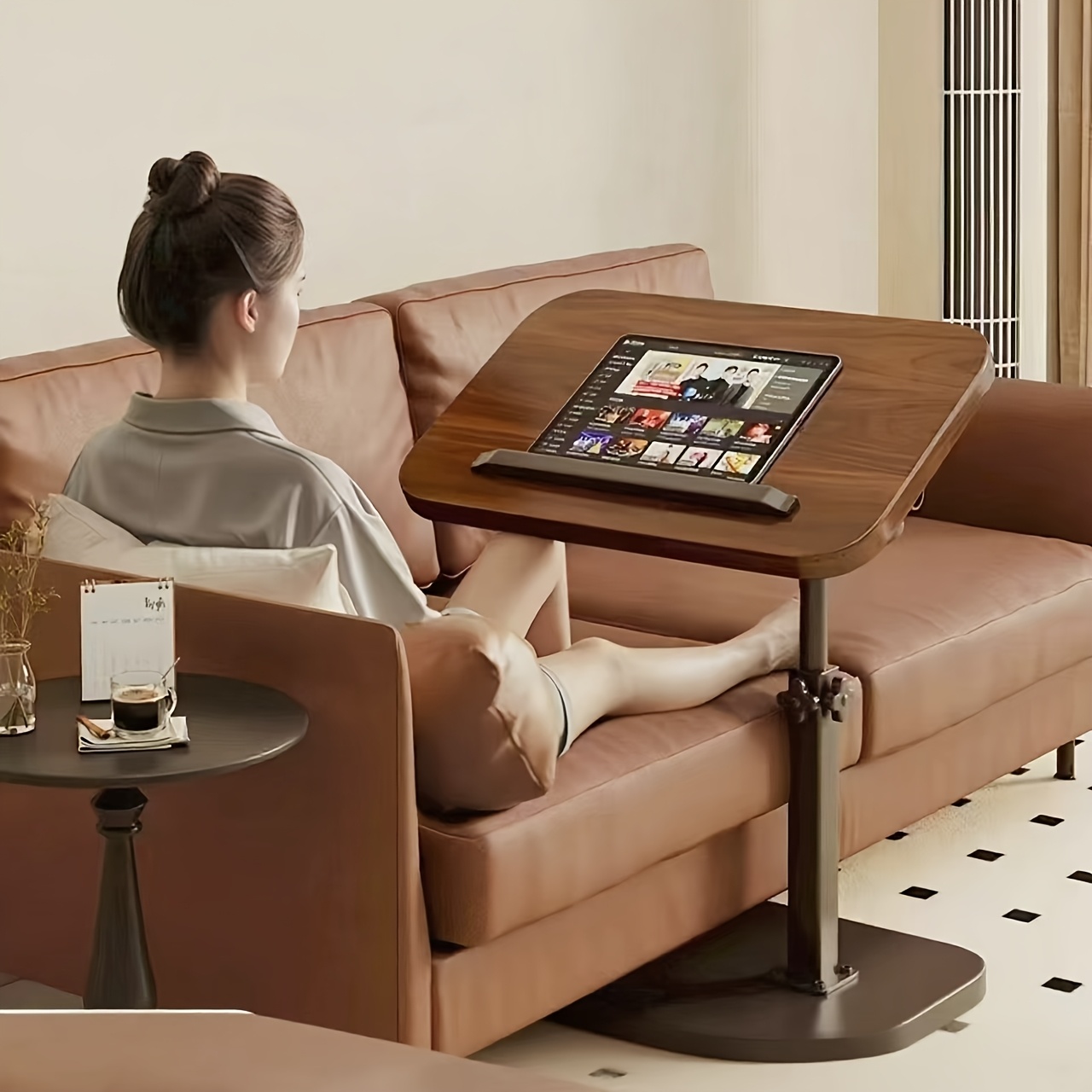 Black Walnut Swivel Laptop Des - огляд і ціна Office Furniture