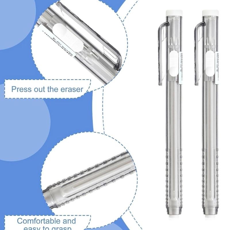 12 Pieces Retractable Mechanic - огляд і ціна Retractable Eraser Pen Click