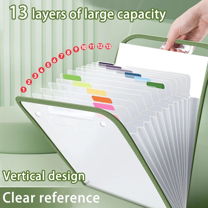 1 Pack A4 Portable Vertical Ex - огляд і ціна Expandable Accordion File Folder 13 Pockets