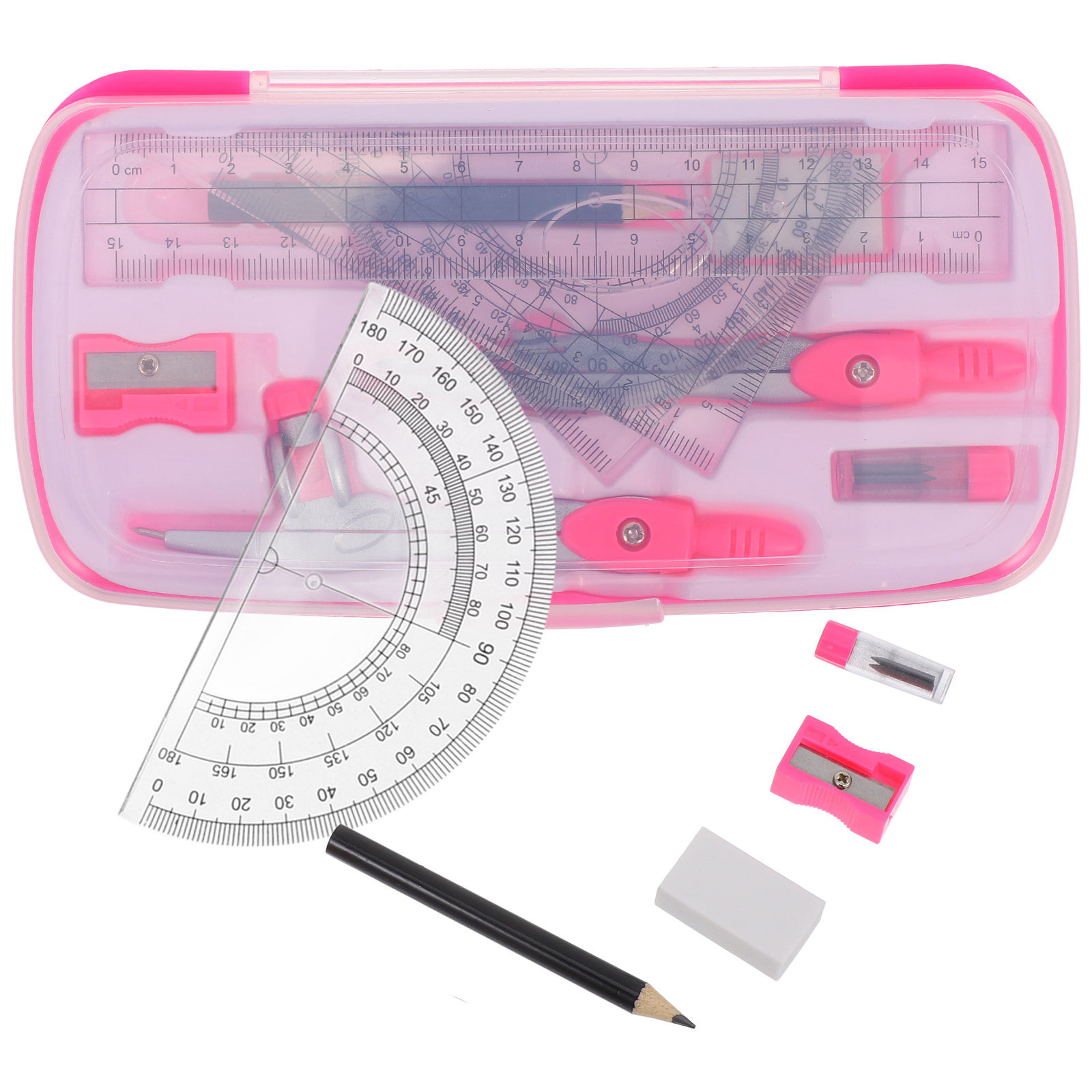 1 Compass Set Math Protractor  - огляд і ціна Math Geometry Set With Compass