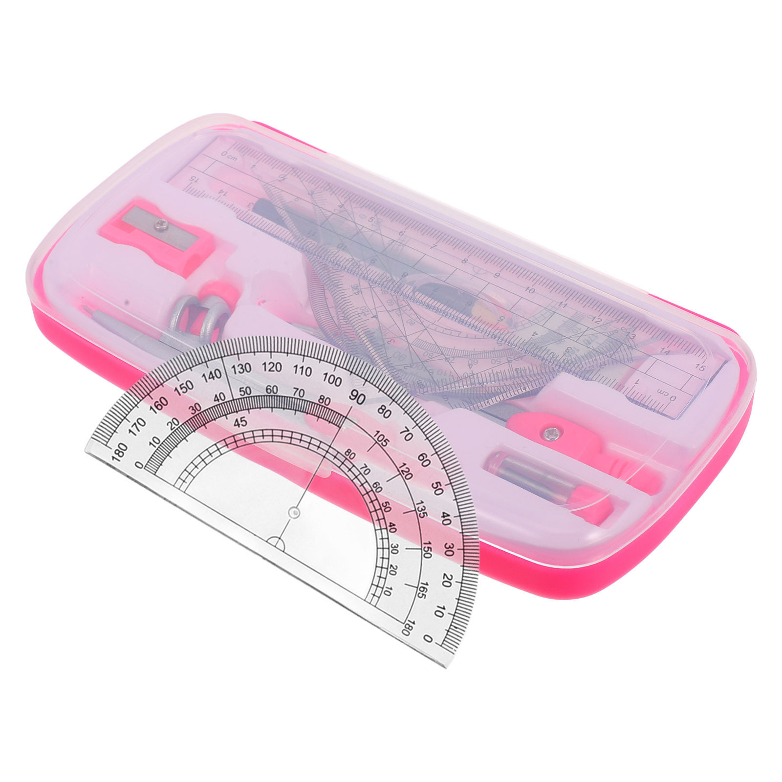 1 Compass Set Math Protractor  - огляд і ціна Math Geometry Set With Compass