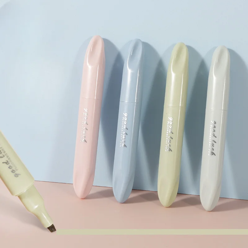 4Pcs Morandi Gradient Dual Tip - огляд і ціна Pastel Highlighter Set Double Ended