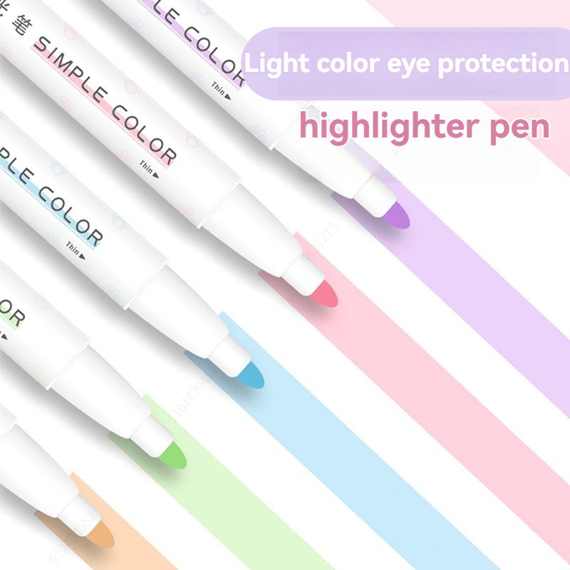 5pcs Pastel Highlighters Color - огляд і ціна Pastel Highlighter Set Double Ended